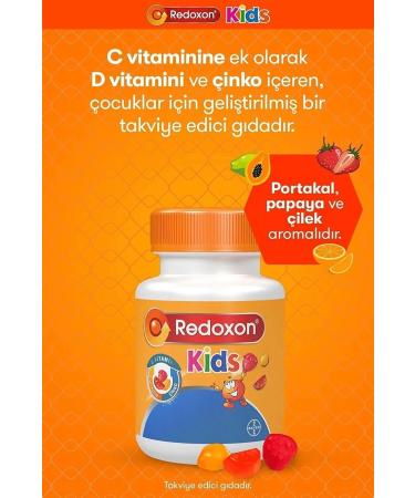 Redoxon Kids 60 Chewable Gummy Vitamin C Vitamin D & Zinc for Children - Buy Online on GoSupps.com