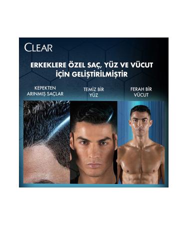 Clear Men 3 In 1 Shampoo & Shower Gel Refreshing Menthol For Hair Face Body 350ml X3 - Buy Online on GoSupps.com