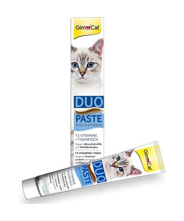 Gimcat Duo Paste Cat Multivitamin Tuna Fish and 12 Vitamins Mineral Support Unique Taste Cat Vitamin 50 gr - Buy Online on GoSupps.com