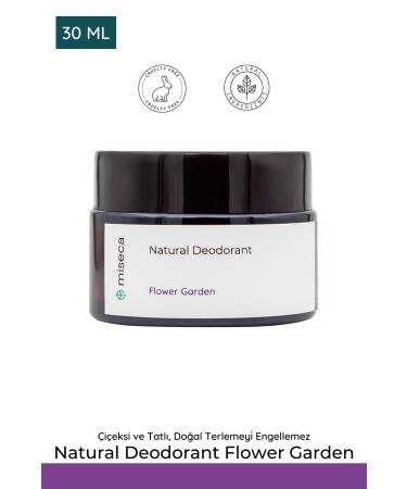 miseca Natural Deodorant Flower Garden 30 ml Natural Cream Deodorant