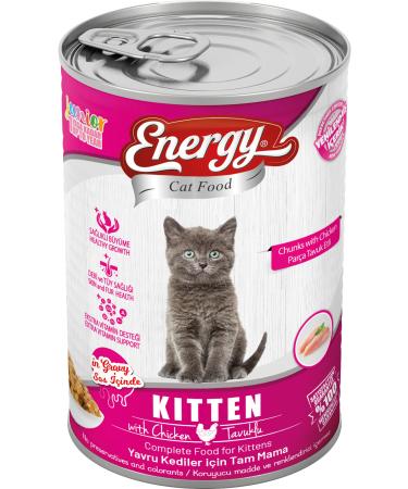 Energy CHICKEN KITTEN WET CAT FOOD CANNED 415 GR 10 PIECES