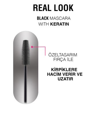 Lollis Real Look Mascara With Keratin / Keratin Content Real Look Mascara / Mascara - Buy Online on GoSupps.com