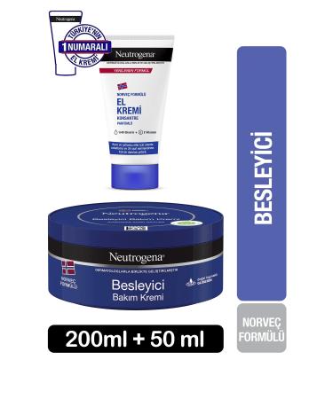 Neutrogena Norwegian Formula Nourishing Care Cream 200 ml + Hand Cream 50 ml