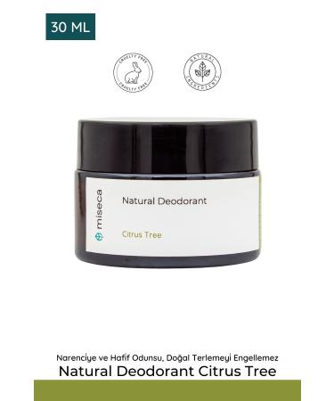 miseca Natural Deodorant Citrus Tree 30 Ml Natural Cream Deodorant