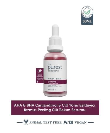 The Purest Solutions Revitalizing and Skin Tone Equalizing Face Red Peeling Serum 30 ml