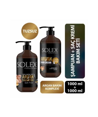 Solex Salt-Free Argan Oil Essence Shampoo and Conditioner Care Set 1 000 ml 1000 ml