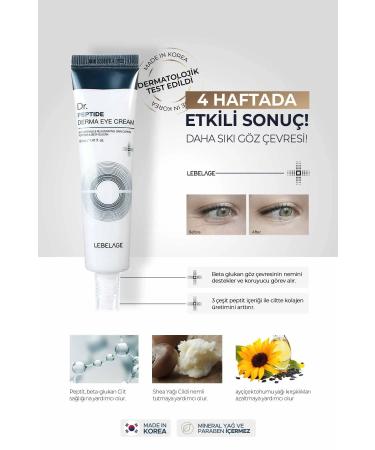 LEBELAGE 40 ml - Anti-Wrinkle Eye Cream with Peptide Complex Dr. Peptide Derma Eye Cream - Buy Online on GoSupps.com