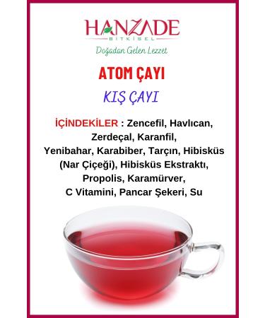 Hanzade Herbal Propolis - Vitamin C - Black Elderberry Atomic Tea Winter Tea 150 gr X 2 Pieces - Buy Online on GoSupps.com