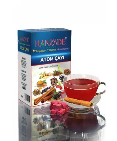 Hanzade Herbal Propolis - Vitamin C - Black Elderberry Atomic Tea Winter Tea 150 gr X 30 Pieces - Buy Online on GoSupps.com