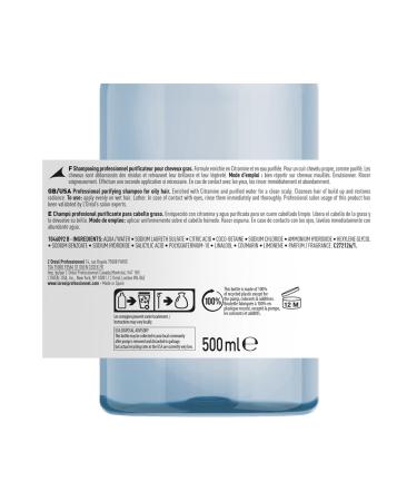 L'oreal Professionnel Loreal Serie Expert Pure Resource Purifying Shampoo for Oily Hair 500 ml - Buy Online on GoSupps.com