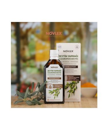 novlex Olive Leaf - Oleuropein (olive leaf) and Piperine Extract (extract) Food Supplement 250 ml - Buy Online on GoSupps.com