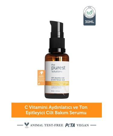 The Purest Solutions The Purest SolutionsC Vit Brightening and Tone Equalizing Care Serum 30 ml Ascorbic Acid