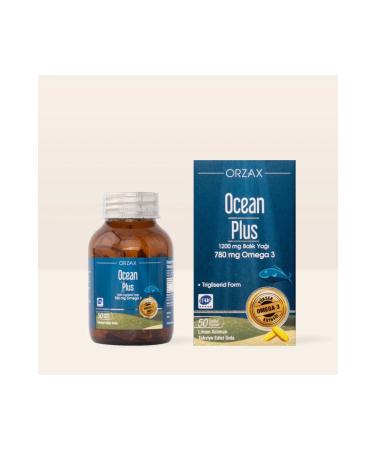 Orzax Ocean Plus 1200 mg 50 Capsules Fish Oil