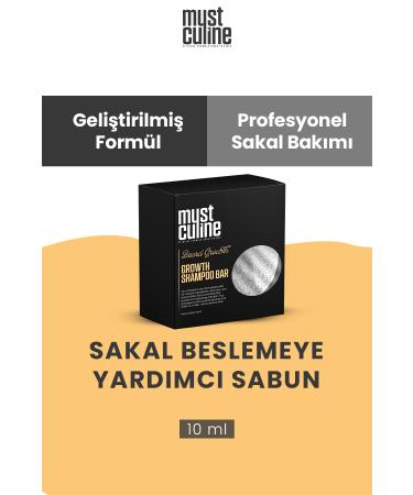 Mustculine Beard Growth Accelerating Bar Shampoo
