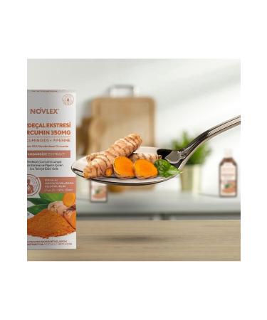 novlex Turmeric - Food Supplement Containing Curcumin (Turmeric) and Piperine Extract (Extract) 250 ml - Buy Online on GoSupps.com