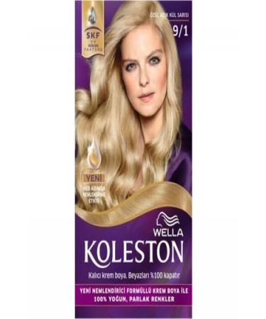 KOLESTON HAIR DYE SET 9/1 SPECIAL LIGHT ASH BLONDE
