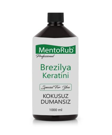 MentoRub Keratin Brazilian Blow Dry Professional (GEL) Hair Therapy 1000ml (ESPECIALLY FOR CURLY HAIR)