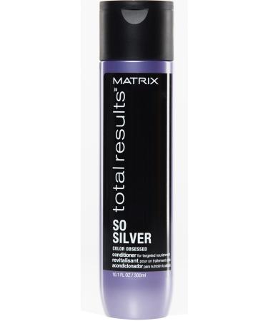 Matrix Total Results So Silver Color Protecting Hair Care Conditioner for Gray Platinum and White Hair 300 Ml