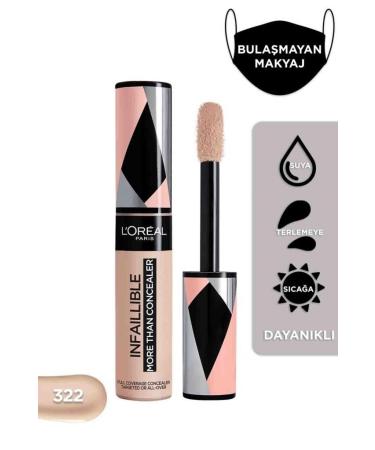 L'Oreal Paris Loreal Infaillible More Than Concealer 322 Ivory - Ivore 11ml - Buy Online on GoSupps.com