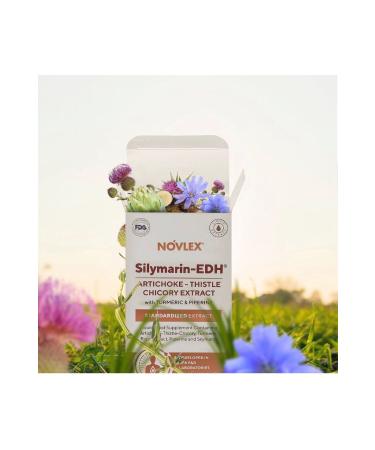 novlex Silymarin-EDH Artichoke Milk Thistle Chicory Turmeric and Piperine Extract 250ml (Liver) - Buy Online on GoSupps.com