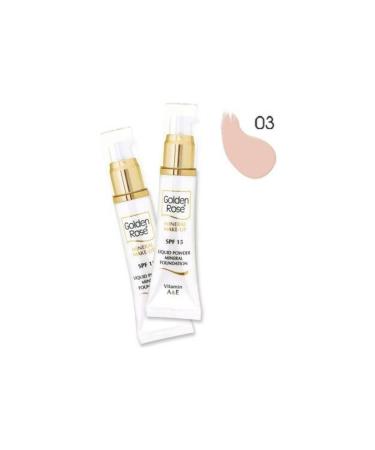 Golden Rose Liquid Powdery Mineral Foundation 03 - Buy Online on GoSupps.com