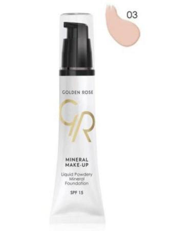 Golden Rose Liquid Powdery Mineral Foundation 03 - Buy Online on GoSupps.com
