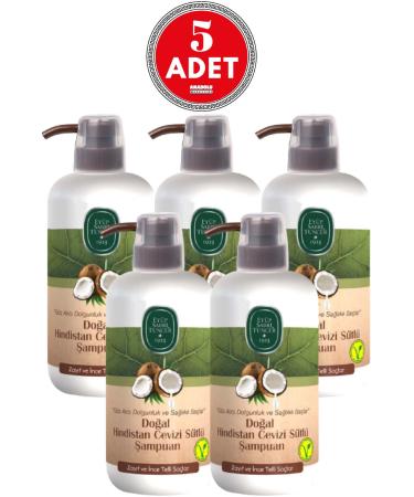 Ey p Sabri Tuncer Natural Coconut Milk Shampoo 600 ml X 5 Pieces