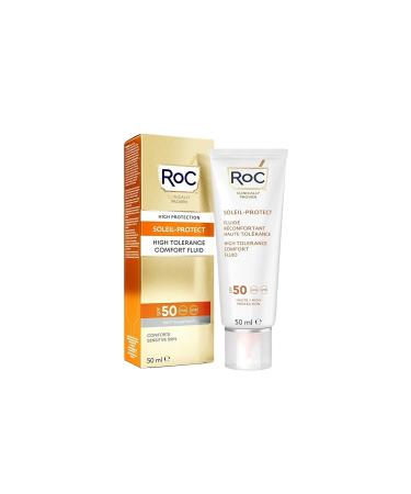 Roc Soothing Face Sun Cream SPF50 for Sensitive Skin Against the Effects of the Sun 50 ml