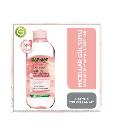 Garnier Rose Micellar Makeup Remover Water Cleanses and Purifies