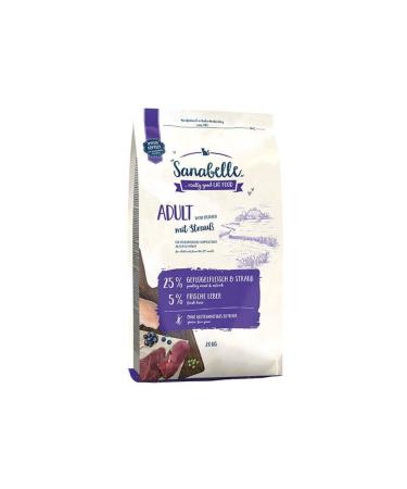 Sanabelle Ostrict Adult Grain-Free Ostrich Meat Adult Cat Food 2 Kg