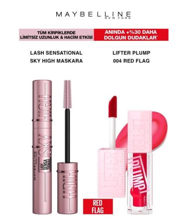 Maybelline New York Maybelline Sky High Mascara Long Voluminous Lashes-Lifter Plump Full Smooth Lips 004