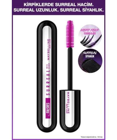 Maybelline New York Maybelline Surreal Meta Black Mascara Intense Volume Lashes-Lifter Plump Full Lips 005 - Buy Online on GoSupps.com