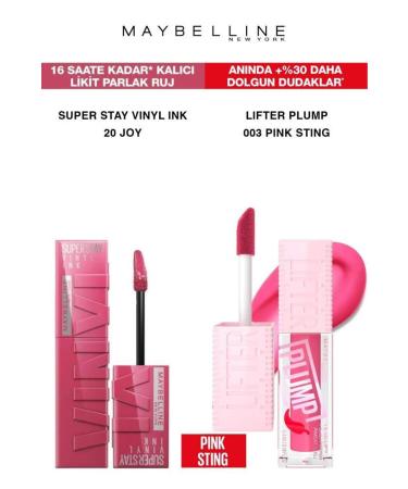 Maybelline New York Maybelline Vinyl Permanent Lipstick-Full and Smooth Lips Plumping Lipstick Set 20-003
