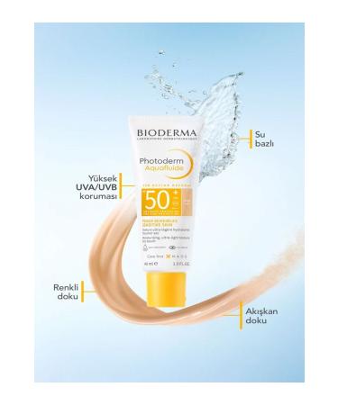 Bioderma Photoderm Aquafluid SPF50+ Light Water-based mattifying tinted sunscreen - 40 ml - Buy Online on GoSupps.com