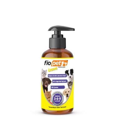 F OPET Fiopet Lysine Natural Anchovy Fish Oil for Cats and Dogs 65 ml