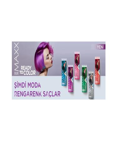 MAXX DELUXE SEMI PERMANENT HAIR DYE (5 WONDERFUL COLORS) 2X50 ML - Buy Online on GoSupps.com