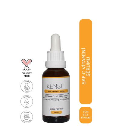 Kenshi Pure %8 Vitamin C + Arbutin Serum 30 Ml - Brightening & Anti-Wrinkle & Anti-Spot & Anti-Aging