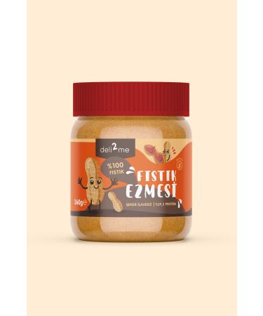 Deli2me Sugar-Free High Protein Athlete Supplement Natural 0 Peanut Butter 360gr