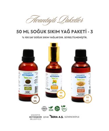 SBB SERA 50 ml Fixed Oil Package - 3 - 100% Natural Halal Vegan Certified