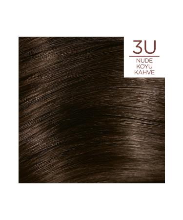 L'Oreal Paris L'or al Paris Excellence Creme Nude Colors Hair Dye 3u Nude Dark Brown - Buy Online on GoSupps.com