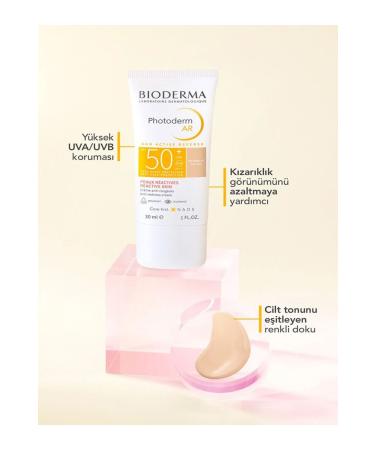 Bioderma Photoderm AR SPF50+ Tinted sunscreen for skin with redness problems - 30 ml - Buy Online on GoSupps.com