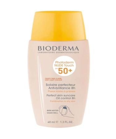 Bioderma Photoderm NUDE Touch SPF50+ Very Light 0 mineral natural concealer sunscreen-40 ml