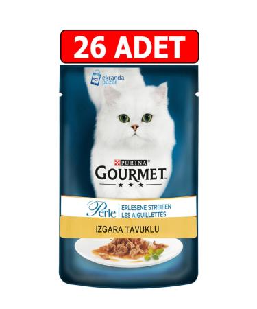Gourmet Perle Grilled Chicken Wet Cat Food Canned 85gr 26pcs Cat Pouch