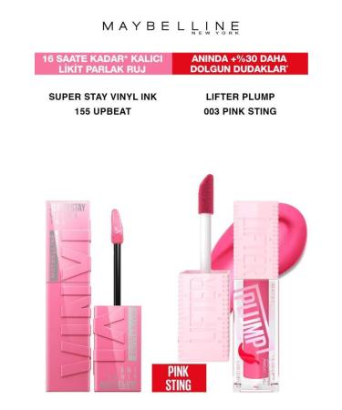 Maybelline New York Maybelline Vinyl Permanent Lipstick-Full and Smooth Lips Plumping Lipstick Set 155-003