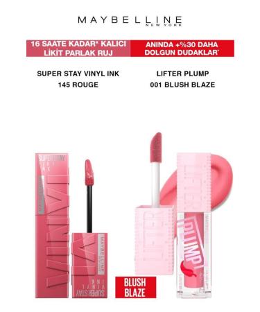 Maybelline New York Maybelline Vinyl Permanent Lipstick-Full and Smooth Lips Plumping Lipstick Set 145-001