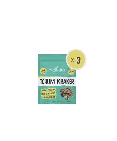 MUNCHEY 3-Piece Olive Seed Crackers 100 gr