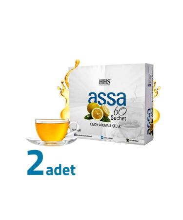 Hhs Assa 60 Sachet Lemon Flavored Herbal Form Tea 240gr X 2 Pieces - Buy Online on GoSupps.com