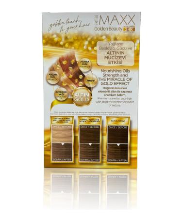 MAXX DELUXE GOLDEN SERIES 24K Gold Content Tube Dye and Hair Care Serum 30 GREAT COLORS (2X50 ML) - Buy Online on GoSupps.com