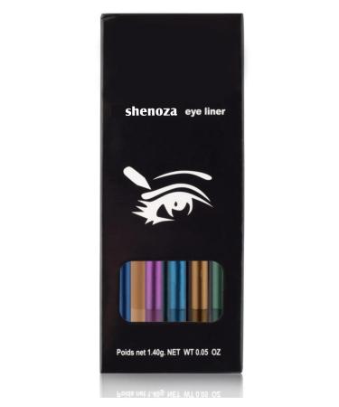 Shenoza Ultra Oily Colour Eyeliner Set of 12 - Buy Online on GoSupps.com