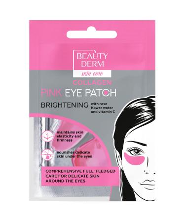 BEAUTY DERM Under Eye Mask Pink Vitamin C and Brightening Feature 3 Pieces - Buy Online on GoSupps.com